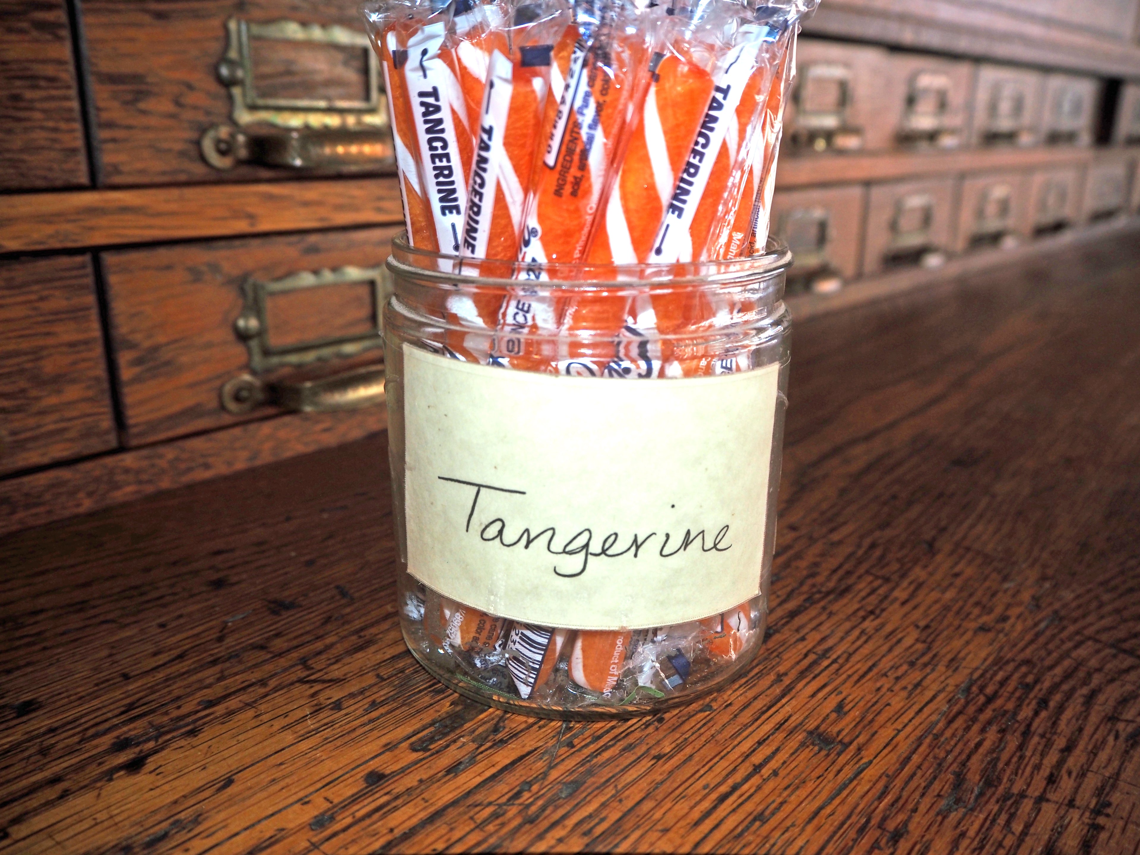 Tangerine Candy Sticks