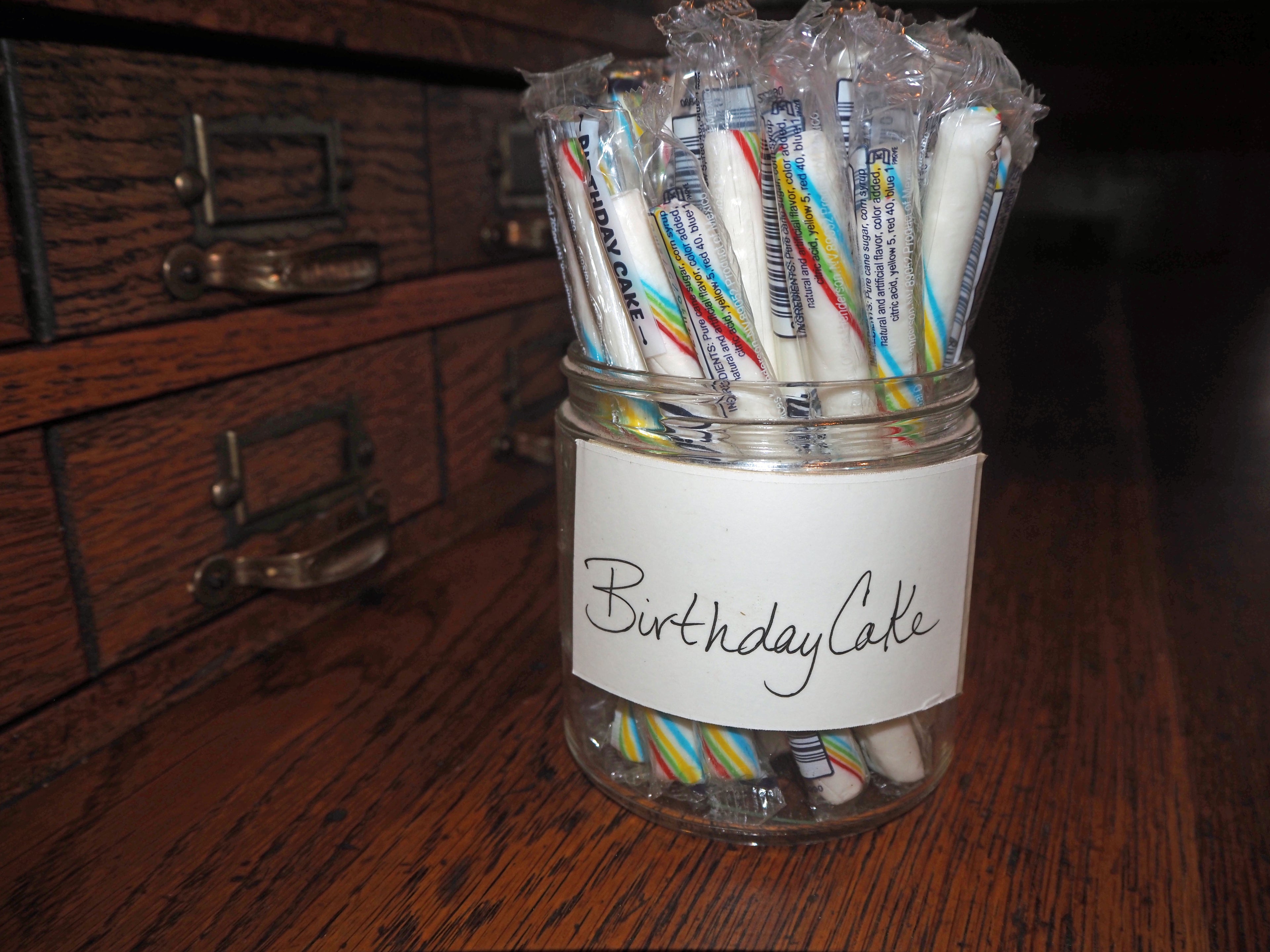 Birthday Cake Candy Sticks