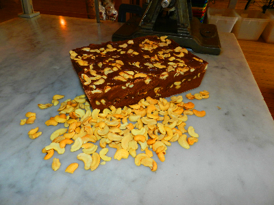 Chocolate Caramel Cashew Fudge