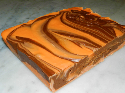 Chocolate Orange Swirl Fudge