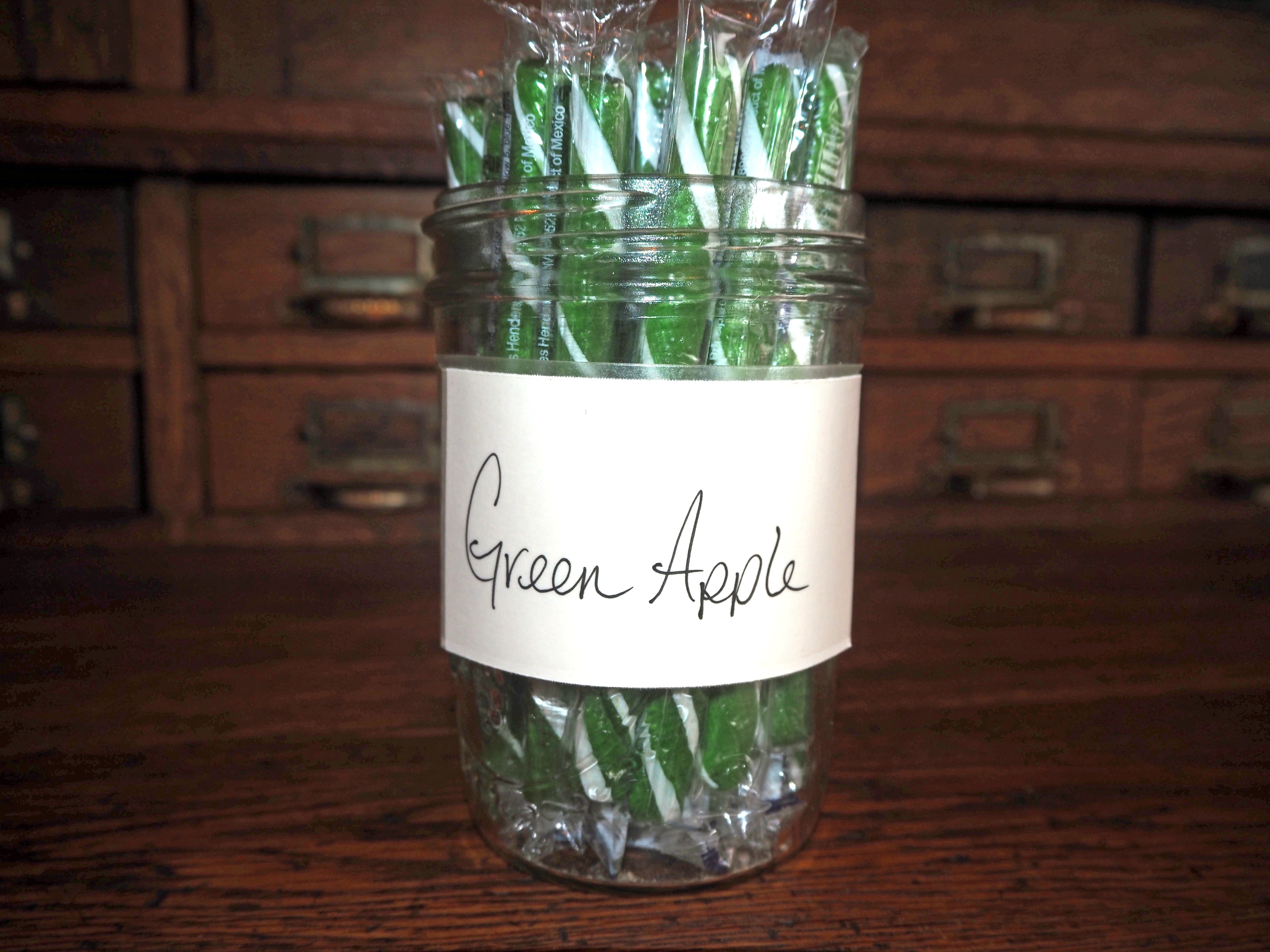 Green Apple Candy Sticks