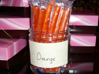 Orange Candy Sticks