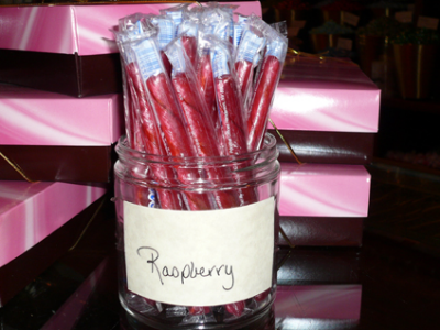 Raspberry Candy Sticks