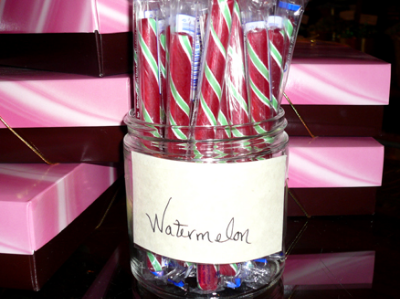 Watermelon Candy Sticks